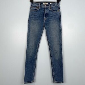 RE/DONE High‎ Rise Ankle Crop Stretch Size 24 Casual Classic Closet Staple